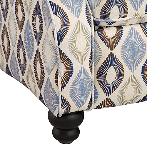 Stylish Blue Diamond Recliner Chair for Relaxation