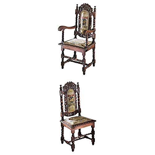 Set of 6 Charles II Chairs by Design Toscano
