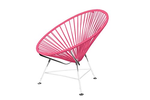 Pink Weave Chair on Chrome Frame by Innit
