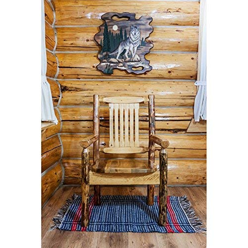 Montana Log Captain Chair - Glacier Country Collection