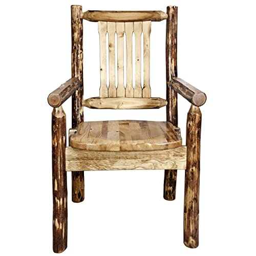 Montana Log Captain Chair - Glacier Country Collection