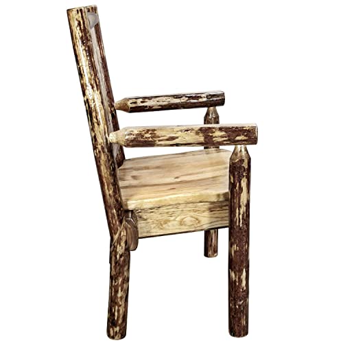 Montana Log Captain Chair - Glacier Country Collection