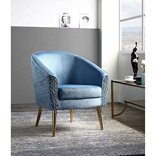 Velvet and Gold Benny Accent Chair by Acme