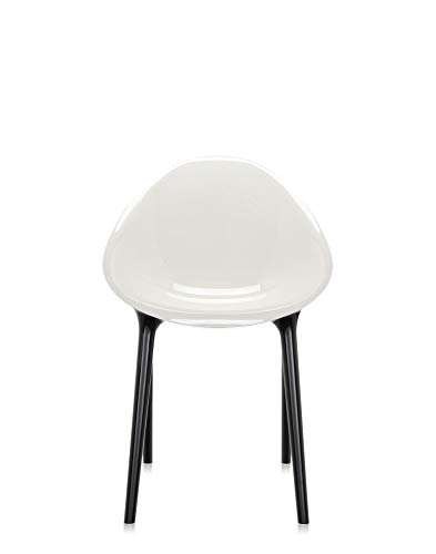 Stylish Kartell Super Impossible Chair in Matte White/Black