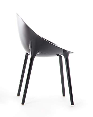 Stylish Kartell Super Impossible Chair in Matte White/Black