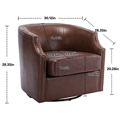 Mid Century Modern Swivel Glider Armchair Set
