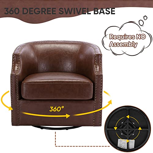 Mid Century Modern Swivel Glider Armchair Set