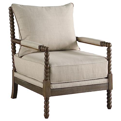 Beige and Natural Blanchett Accent Chair