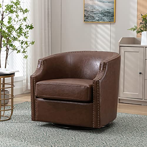 Mid Century Modern Swivel Glider Armchair Set
