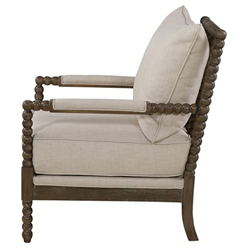 Beige and Natural Blanchett Accent Chair