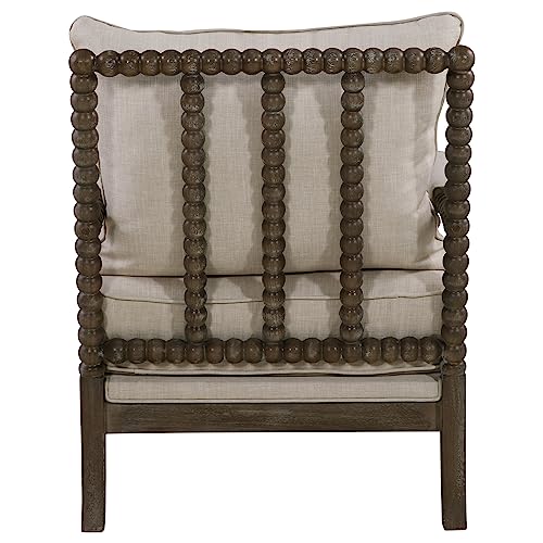 Beige and Natural Blanchett Accent Chair