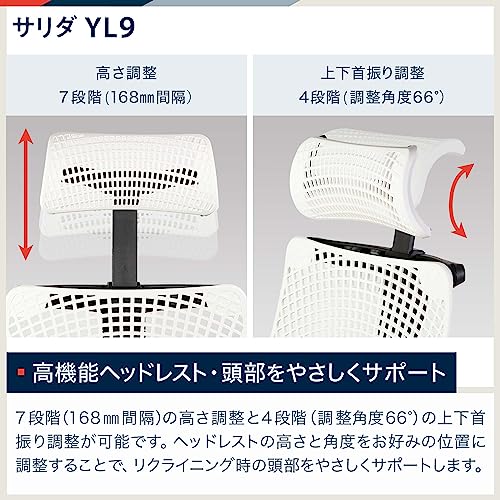 Stylish Itoki YL9 Adjustable Navy Chair