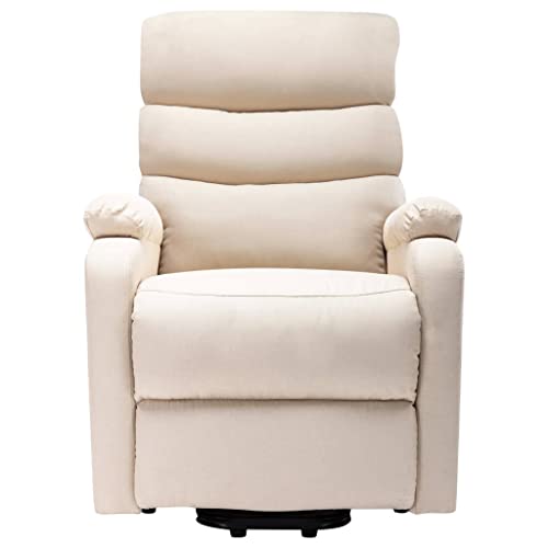 Cream Power Lift Massage Recliner Chair