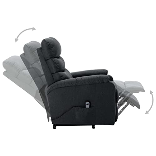 Dark Gray Power Lift Recliner Chair for Comfort