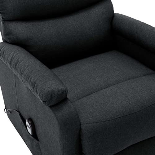 Dark Gray Power Lift Recliner Chair for Comfort
