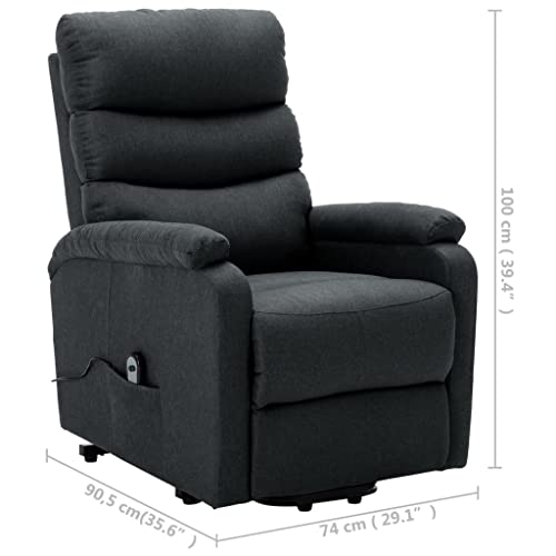 Dark Gray Power Lift Recliner Chair for Comfort