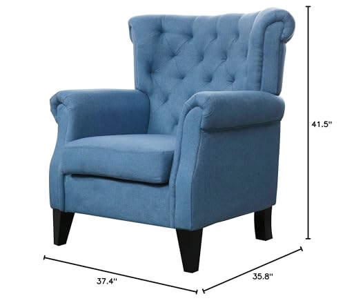 Modern Blue Accent Chair for Living Room