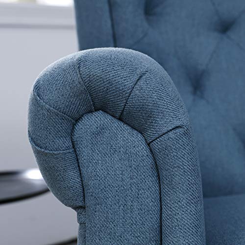 Modern Blue Accent Chair for Living Room