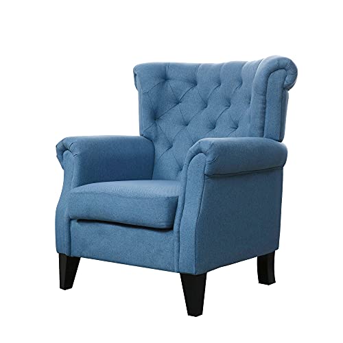 Modern Blue Accent Chair for Living Room