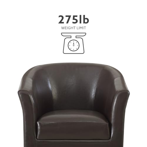 Stylish Brown Simon Club Chair for Home Decor