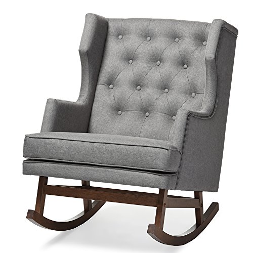 Stylish Grey Rocking Chairs by Baxton Studio