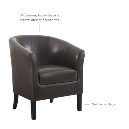 Stylish Brown Simon Club Chair for Home Decor