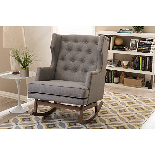 Stylish Grey Rocking Chairs by Baxton Studio