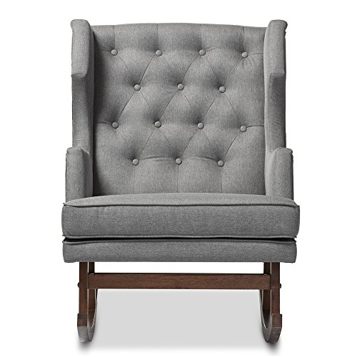 Stylish Grey Rocking Chairs by Baxton Studio