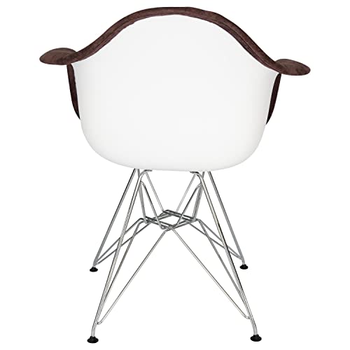 Coffee Brown Velvet Eiffel Accent Chairs Set of 2