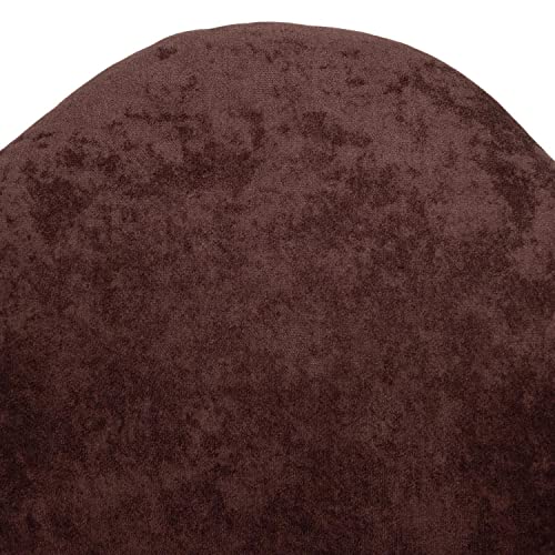 Coffee Brown Velvet Eiffel Accent Chairs Set of 2