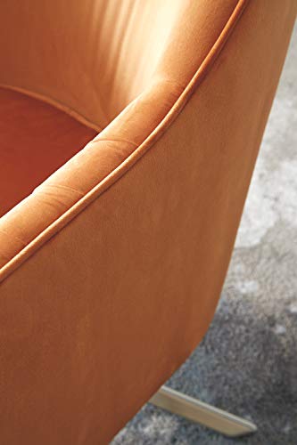 Eclectic 360 Swivel Accent Chair in Orange