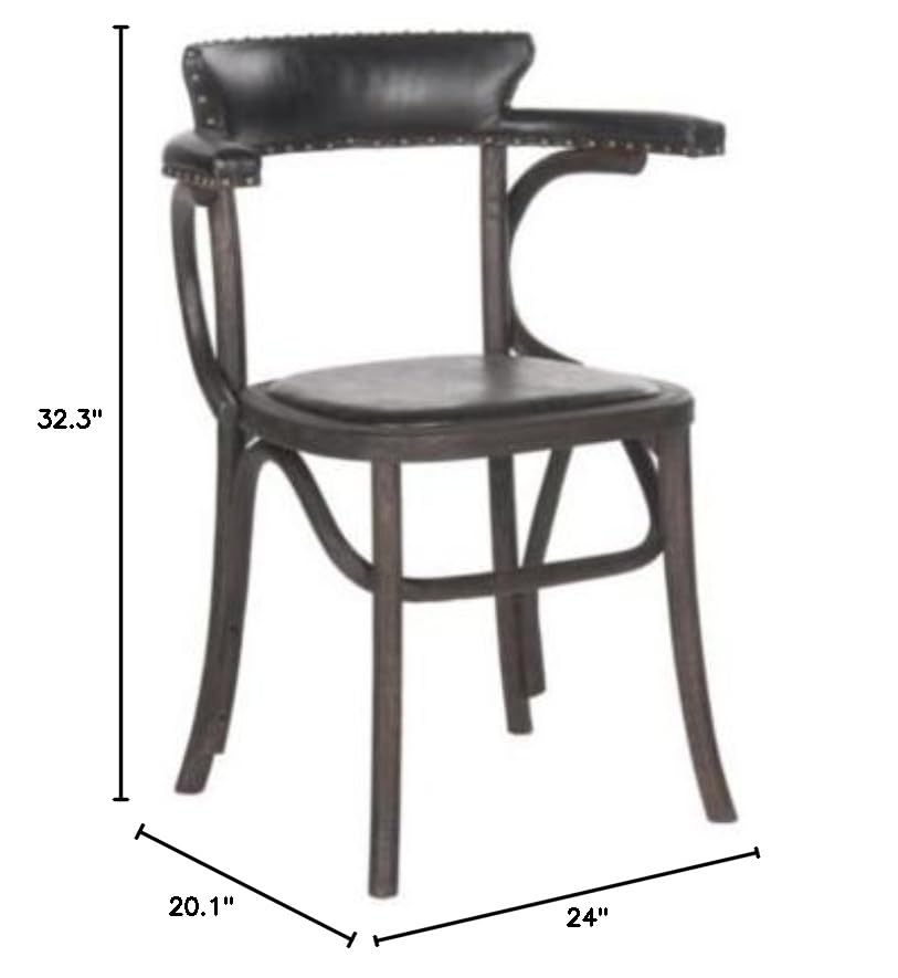Kenny Arm Chair in Antique Black - Mercer Collection