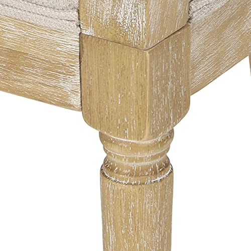 Steinaker Beige and Natural Accent Chair