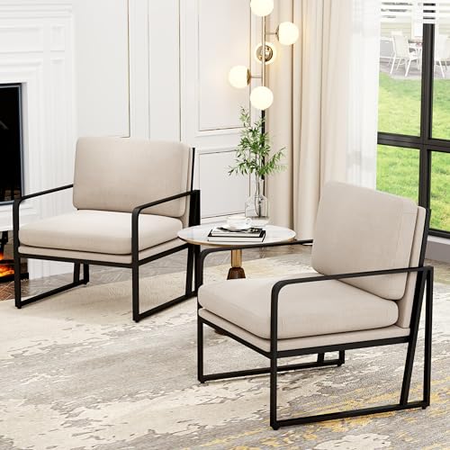 ALISH Modern Upholstered Accent Chairs - Set of 2