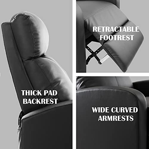 Adjustable PU Leather Recliner Chair for Home