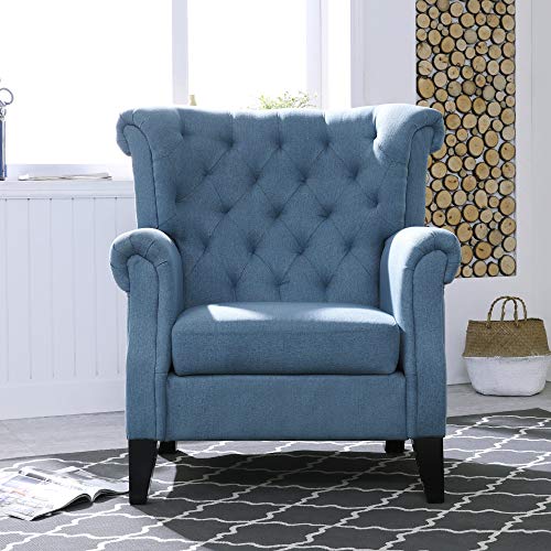 Modern Blue Accent Chair for Living Room