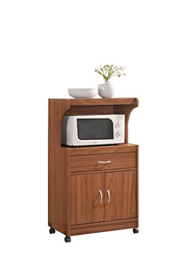 Cherry Microwave Kitchen Cart by Hodedah