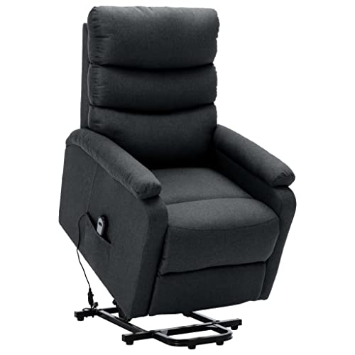 Dark Gray Power Lift Recliner Chair for Comfort