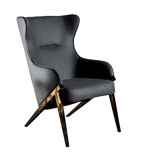 Slate and Bronze Coaster Accent Chair