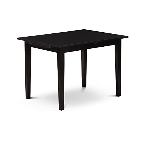 Norfolk Rectangle Dining Table with Butterfly Leaf in Black