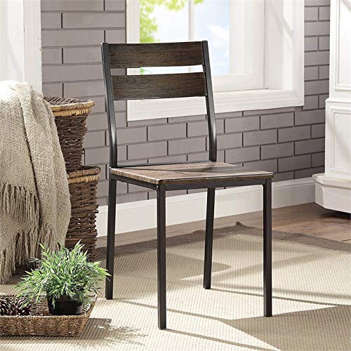 Erma Transitional 7-Piece Wood Dining Set, Antique Brown