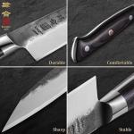 Japanese Kiritsuke Chef Knife with Pakkawood Handle
