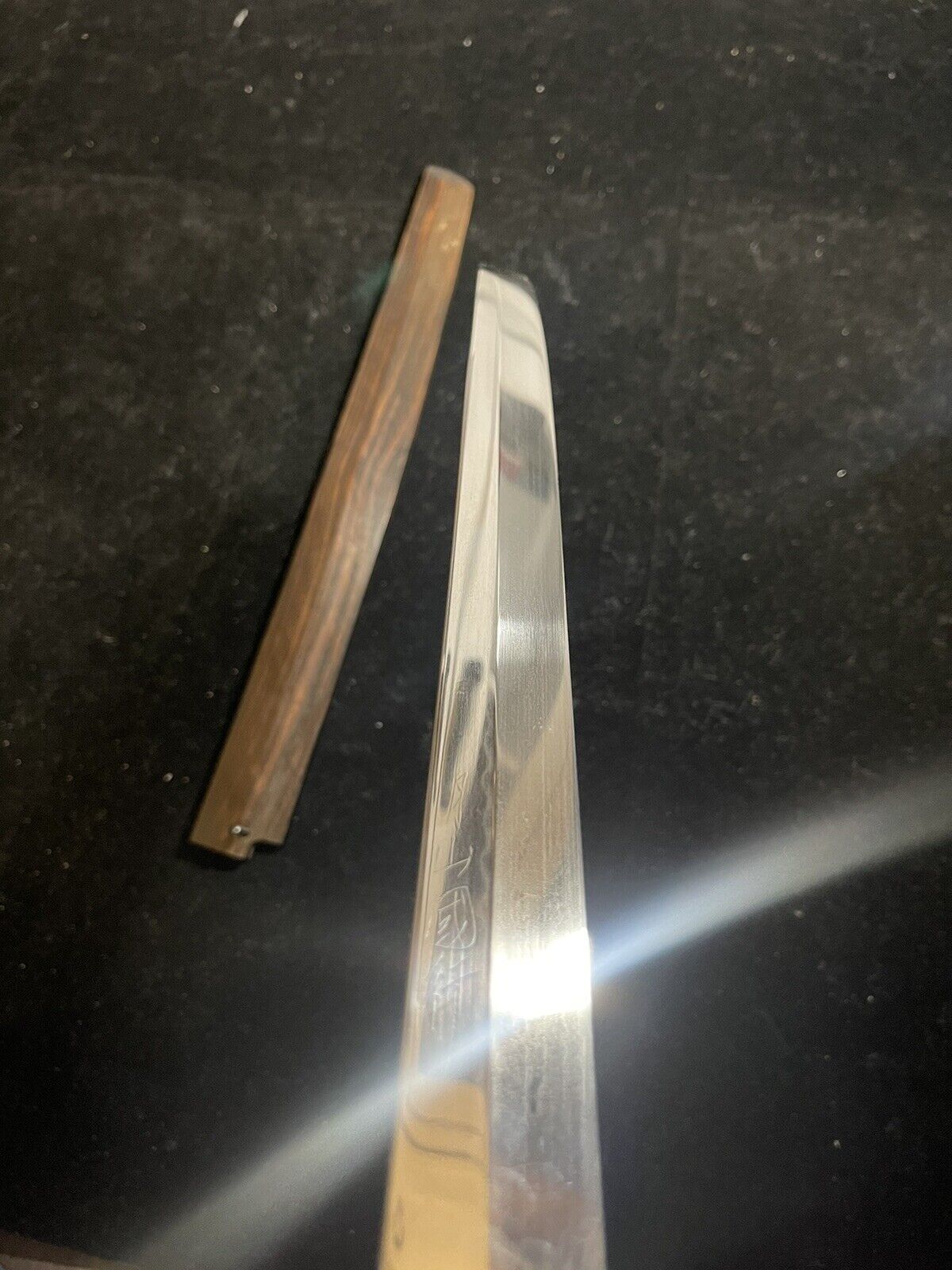 Genkai Masakuni 33cm White Honyaki Ebony Sashimi Knife