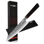 Kegani 8.5-Inch Kiritsuke Chef Knife - VG-10 Damascus