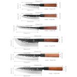 FULLHI 12-Piece Japanese Gyuto Chef Knife Set