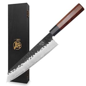 9-Inch Kiritsuke Chef Knife with Rosewood Handle