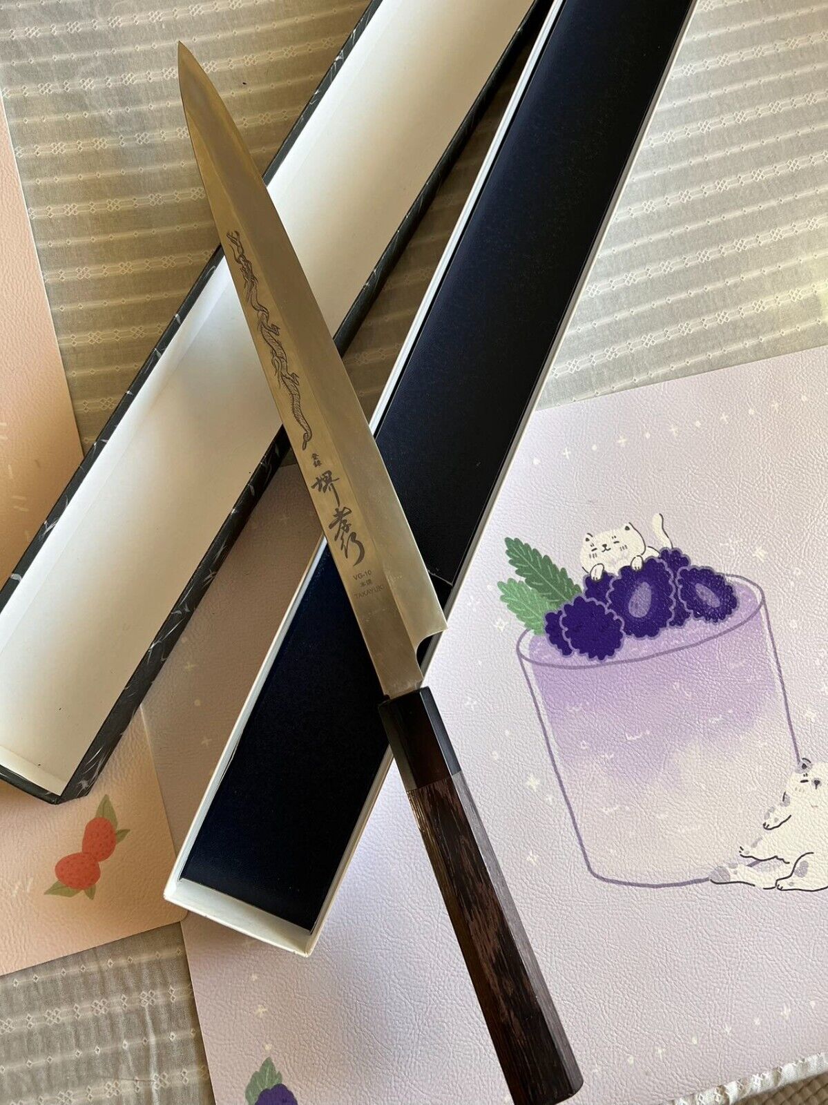 Sakai Takayuki Sushi Sashimi Yanagiba VG10 Honyaki Knife