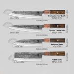 8" Japanese Kiritsuke Knife - High-Carbon Steel