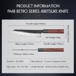 8.5" High Carbon Clad Steel Kiritsuke Chef Knife