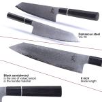 8-Inch Kiritsuke Chef Knife - Sharp VG-10 Damascus